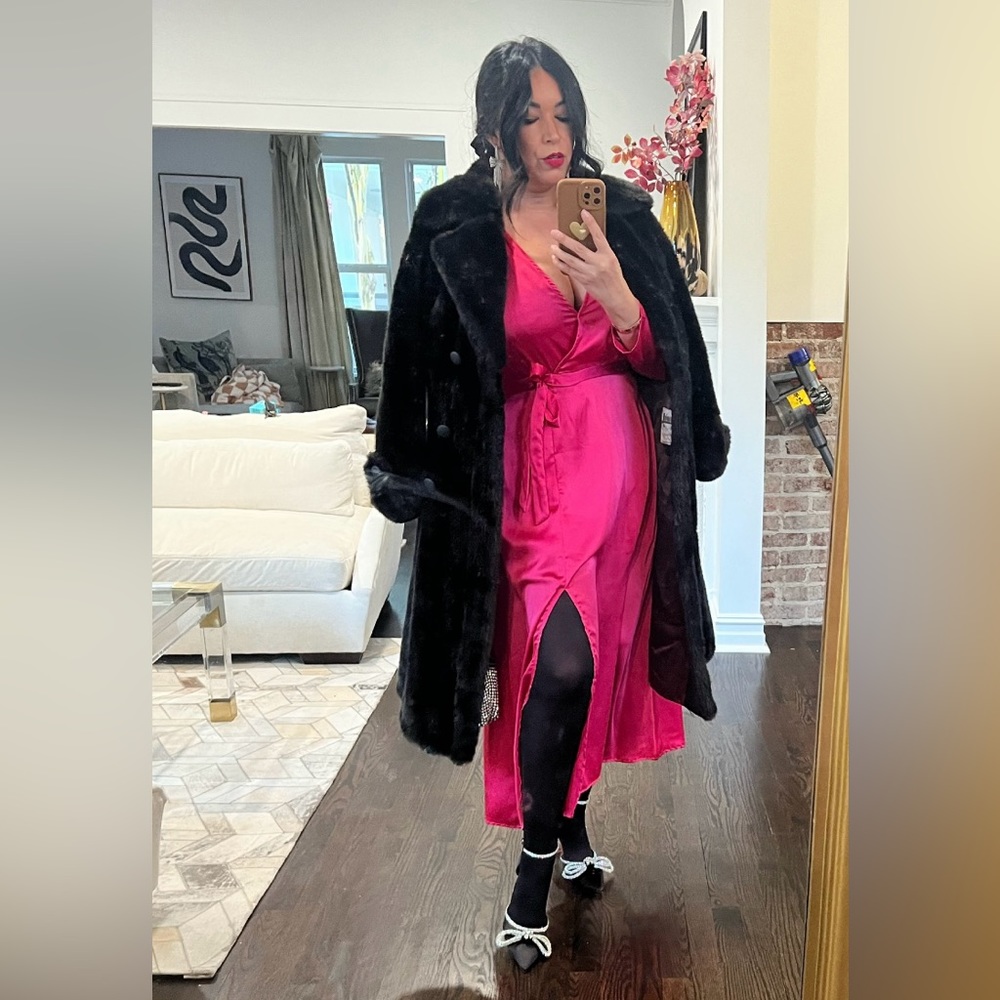 Faux fur coat